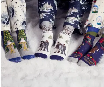 호그와트 인 더 스노우 크리스마스 삭스 3켤레 세트 S/M