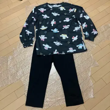 아베일 산리오 시나모롤 룸웨어 블랙