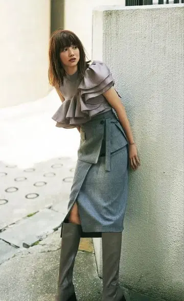 [ 새상품급 ] 프레이 아이디 오버랩스커트 S 용아