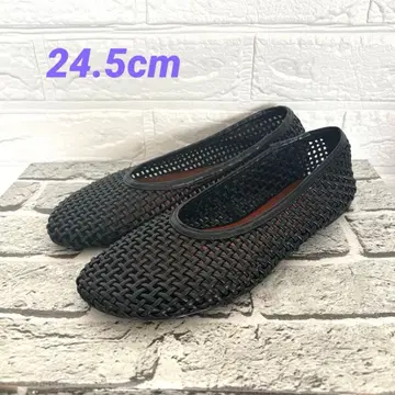 ZARA 자라 메쉬 디자인 블랙 플랫슈즈 사이즈 38 24.5