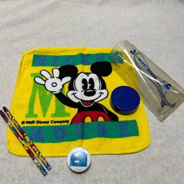 [ 새상품급 미사용 ] 미키마우스 타월과 문구 세트