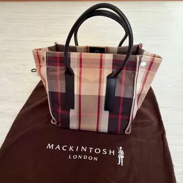 MACKINTOSH 체크 무늬 토트백