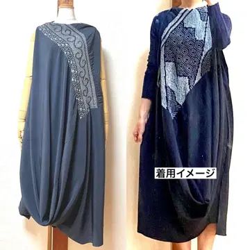 헤코리 오비 리메이크 드레이프 원피스 기모노 리메이크