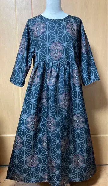 118 기모노 리메이크  개더 원피스 롱 기장