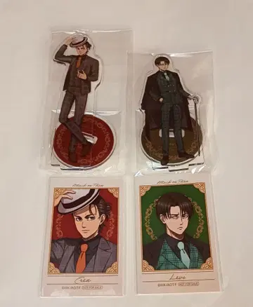 애니메이트 포인트 경품 진격의 거인 아크릴 스탠드 미니 사진 세트 새상품