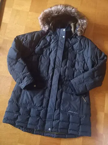 시착만 한 상품 미사용 에디 바우어 다운 코트 빅 사이즈 PXL 블랙