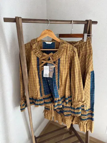 [ PINK HOUSE ] 오리지널 코드 체크 셋업