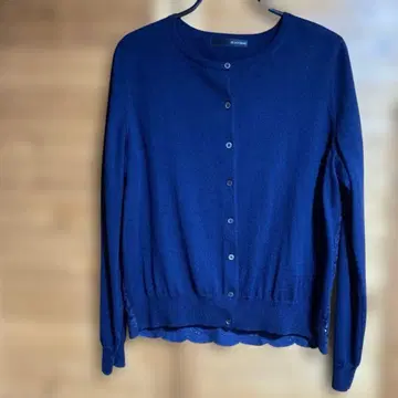 새상품급 네이비 뒤 레이스 가디건