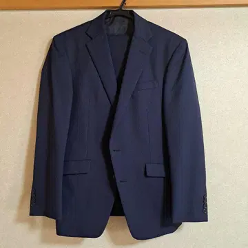 거의 새상품 정장 셀렉트 네이비 스트라이프 비즈니스 정장 M