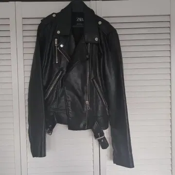 ZARA 블랙 더블 라이더 자켓