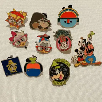 디즈니 핀 배지 세트 10개