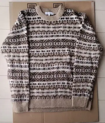 A DAY IN THE LIFE 기하학 패턴 니트 M 사이즈