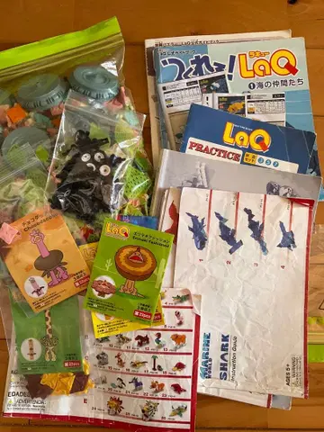 LaQ 라큐 부품 1200개 이상 하마크론 바퀴 연결 부품 설명서