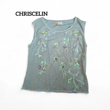 CHRISELIN 그레이 탱크탑