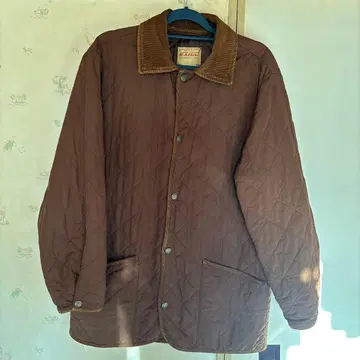 EXIGO 브라운 퀼팅 자켓