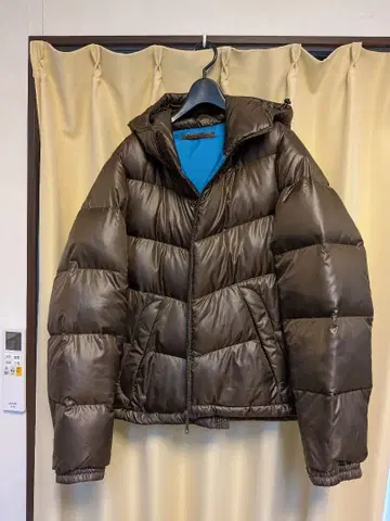 [ XL ] 브라운 다운 자켓 후드 부착
