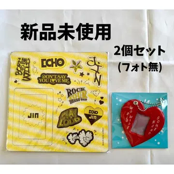 [ 미사용 ] Jin ECHO 마그넷 & 하트형 키링 2개 세트 BTS