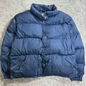 L.L.Bean 다운 자켓 네이비 L 클래식 모델 육후 단장
