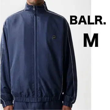 [ 새상품 ] BALR. 자카드 릴랙스 트랙 자켓 M 네이비