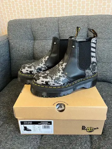 닥터마틴 24.5 첼시 부츠 블랙/그레이