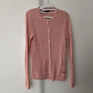 핑크 리브 가디건 40 사이즈