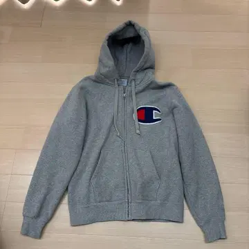 Champion 그레이 후드티 M 사이즈