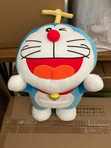 새상품 도라에몽 빙글빙글 대나무 헬리콥터 봉제 인형