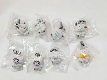 산리오 캐릭터즈 메지루시 액세서리 복슬복슬 스노우 8세트