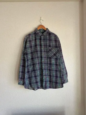 BIRCH BAY 체크 무늬 긴팔 셔츠