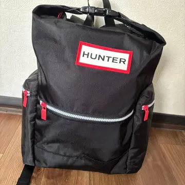 HUNTER 블랙 백팩 중형
