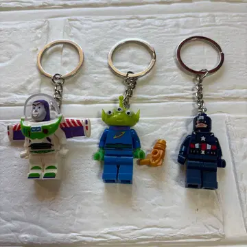 레고 호환 키링 버즈 라이트이어 에이리언 캡틴 아메리카