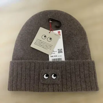 유니클로 x 안야 힌드마치 캐시미어 니트 비니 (니트 모자)