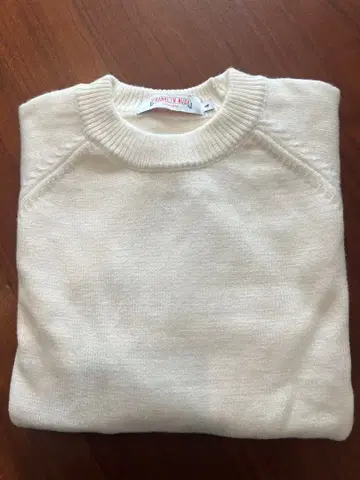 EU제 FRANKLIN MUSK 화이트 니트 스웨터