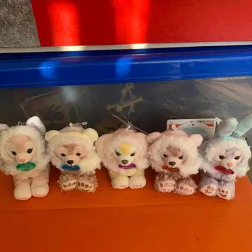 디즈니 화이트 윈터 타임 원더스 봉제 인형 참 5체 미사용