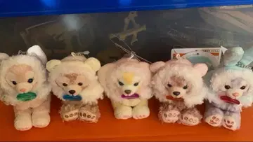 디즈니 화이트 윈터 타임 원더스 봉제 인형 참 5체 미사용