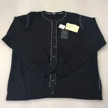 [ 새상품 ] 긴팔 가디건 블랙 프리 사이즈 캐시미어 100%