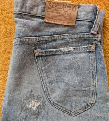 SUGAR CANE W33 데미지 가공 Lee 타입