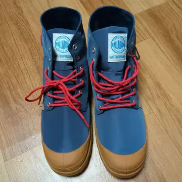 PALLADIUM 방수 네이비 하이컷 스니커즈