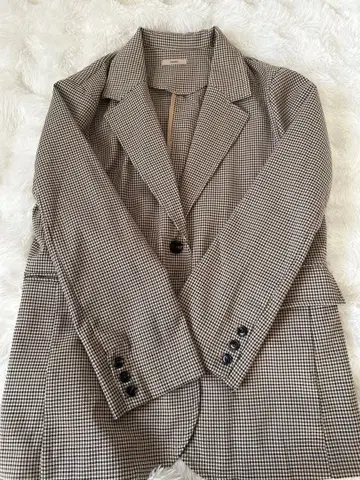 mystic 체크 big 자켓 사이즈 1