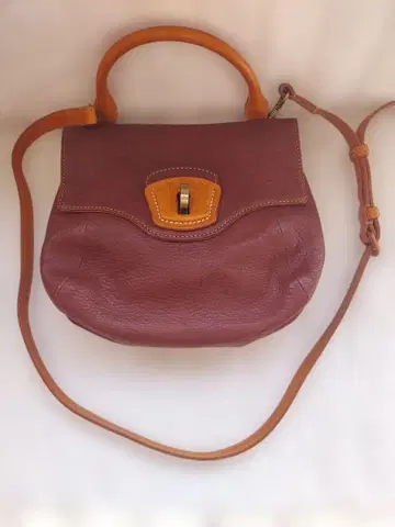 getnten 가죽 버건디 숄더백