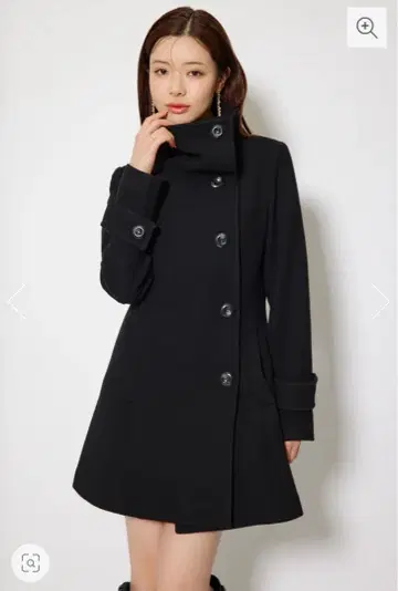 rienda [ 미사용 새상품 ] 25 오버넥 신데렐라 라인 미니 코트