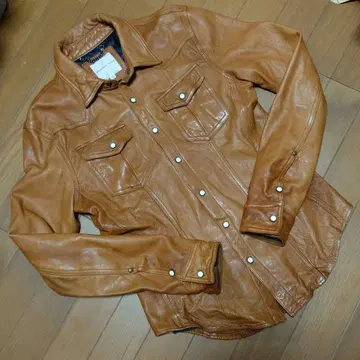 딘 & 퀸 고급 양가죽 셔츠 락 스타일