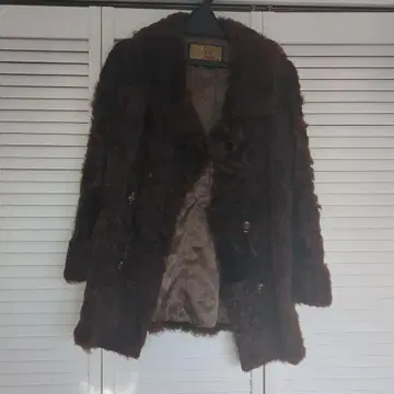 FUR FASHION 브라운 코트