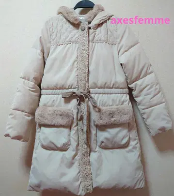 새상품급 axes femme 후드 부착 다운 자켓 엑시즈팜