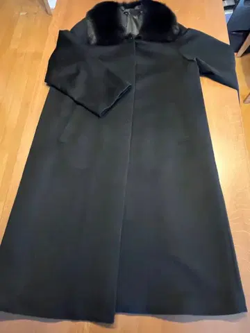 캐시미어 코트 여성용 코트 블랙