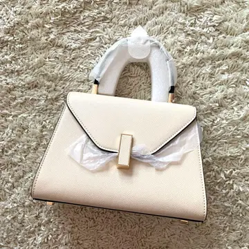 원 핸들 백 화이트 럭셔리 스퀘어 백