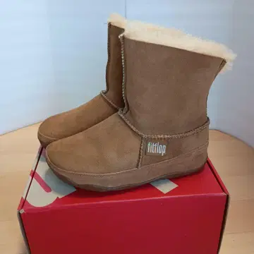 핏플랍 fitflop 브라운 부츠 무클룩 23cm