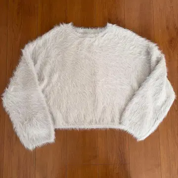 kese-moi 샤기 니트 라이트 그레이