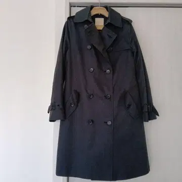 라이너 포함 트렌치 코트 네이비 구제