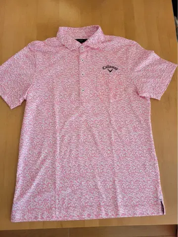 캘러웨이 꽃무늬 피케 셔츠 핑크 골프